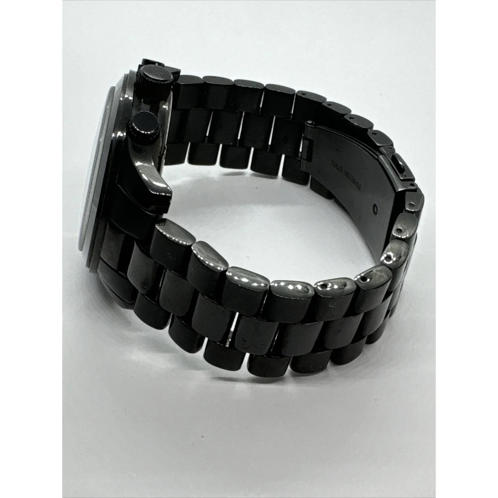 Michael Kors Runway MK8157 Men's Stainless Steel Analog Black Dial Watch JNA709